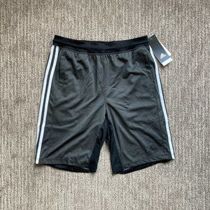 New Men's Small Adidas 4KRFT Climalite Training Shorts Gray Black